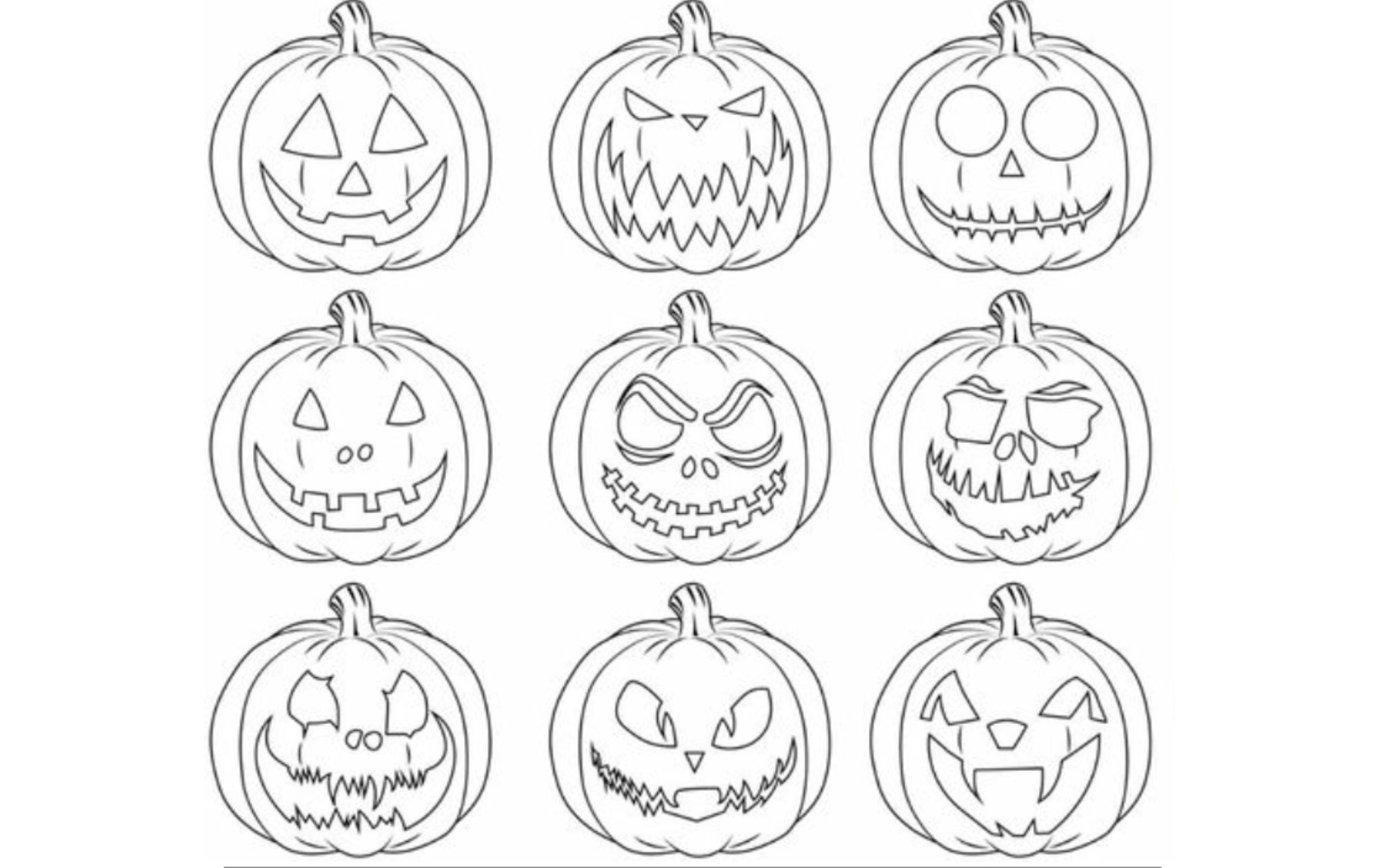 vzory obličejů na dýni